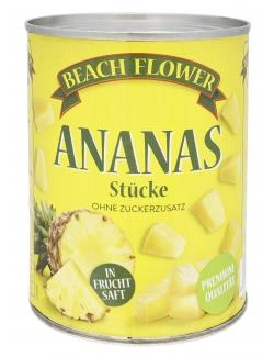 Beach Flower Ananas Stücke in Saft