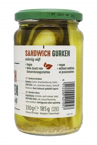 Kühne Sandwich Gurken würzig-süß