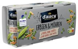 D'aucy Erbsen mit Möhrchen