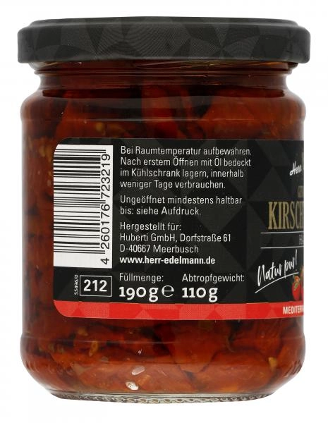 Herr Edelmann getrocknete Kirschtomaten Hälften