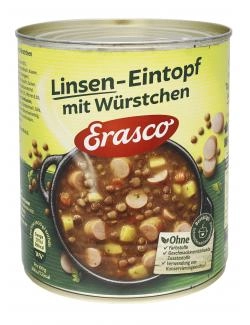 Erasco Linsen-Eintopf mit Würstchen