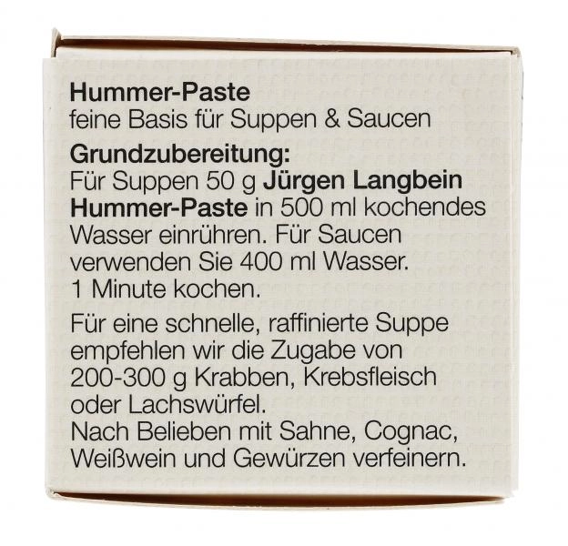 Jürgen Langbein Hummer-Paste