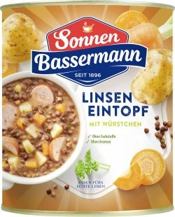 Sonnen Bassermann Linsen Eintopf mit Würstchen