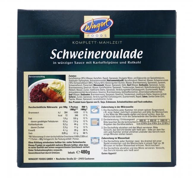 Wingert Foods Schweineroulade