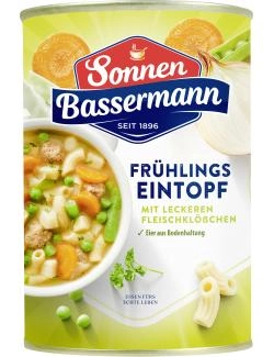 Sonnen Bassermann Frühlings Eintopf mit leckeren Fleischklößchen