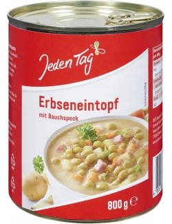 Jeden Tag Erbseneintopf mit Bauchspeck