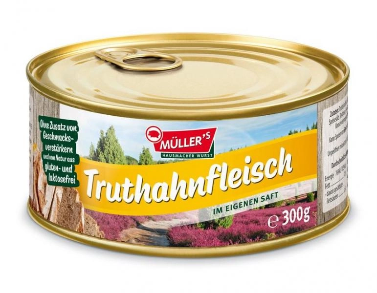 Müller's Truthahnfleisch im eigenen Saft