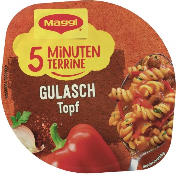 Maggi 5 Minuten Terrine Gulasch Topf ungarischer Art