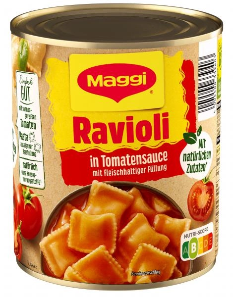 Maggi Ravioli in Tomatensauce