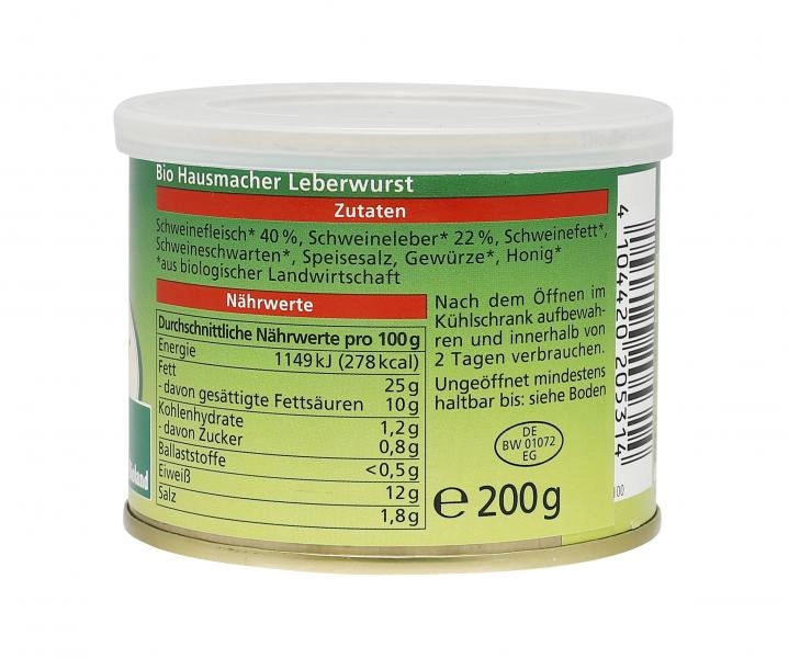 Alnatura Hausmacher Leberwurst