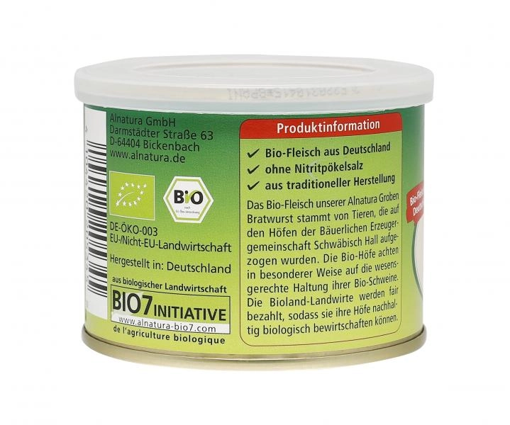 Alnatura Grobe Bratwurst