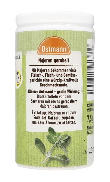 Ostmann Majoran gerebelt