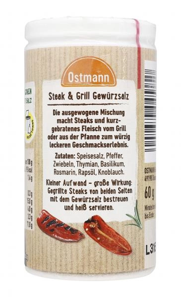 Ostmann Steak & Grill Gewürzsalz