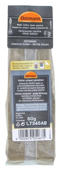 Ostmann Pfeffer schwarz gemahlen