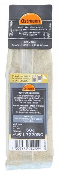 Ostmann Pfeffer weiß gemahlen