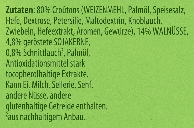 Knorr Salatkrönung Croutinos mit Walnuss und Sojakernen