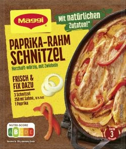 Maggi Fix für Paprika-Rahm Schnitzel