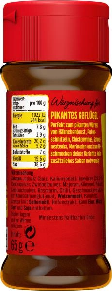 Maggi Würzmischung pikantes Geflügel Streuer