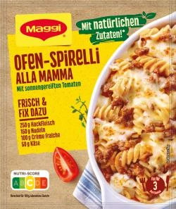 Maggi fix für Ofen-Spirelli alla mamma