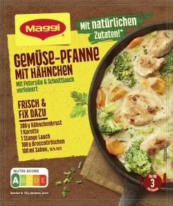 Maggi Fix für Gemüse-Pfanne mit Hähnchen