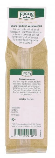 Fuchs Rosmarin gemahlen