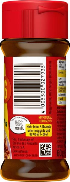 Maggi Würzmischung Pasta und Pizza Streuer
