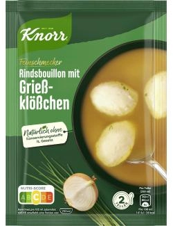 Knorr Feinschmecker Rindsbouillon mit Grießklößchen