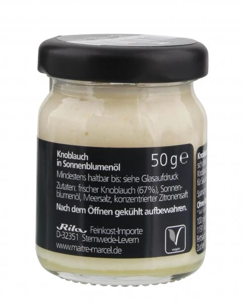 Maitre Marcel Knoblauch in Sonnenblumenöl