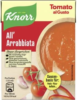 Knorr Tomato al Gusto All' Arrabbiata