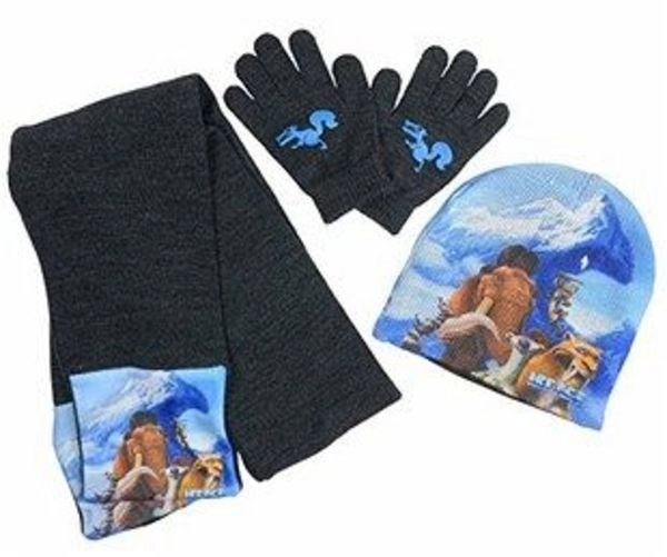 Winterset 'Ice Age 5' / Mütze, Handschuhe, Schal