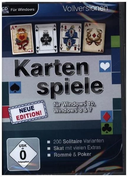 Kartenspiele für Windows 10 - Neue Edition. Für Windows 7/8/10