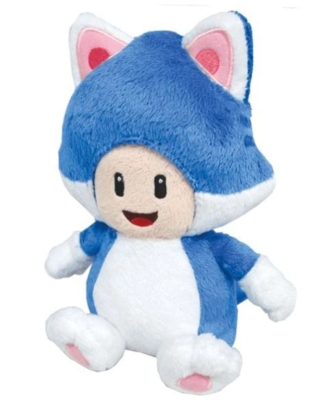 Nintendo Toad Cat, Plüschfigur, blau, 24 cm