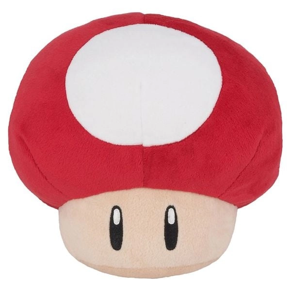 Nintendo Super Mario, Super Pilz, Plüsch, rot, 16 cm