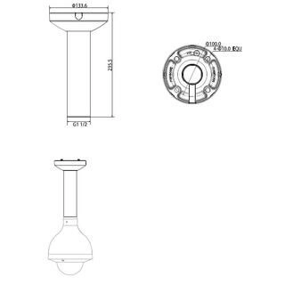 Dahua PFB300C Deckenhalterung