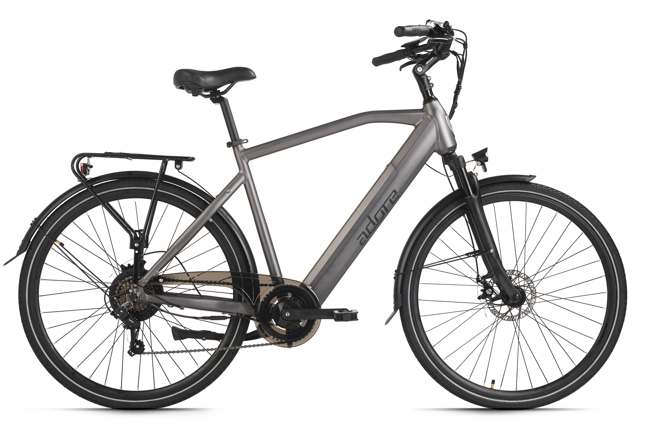 Adore E-Citybike CV-190 28&quot; Anthrazit matt