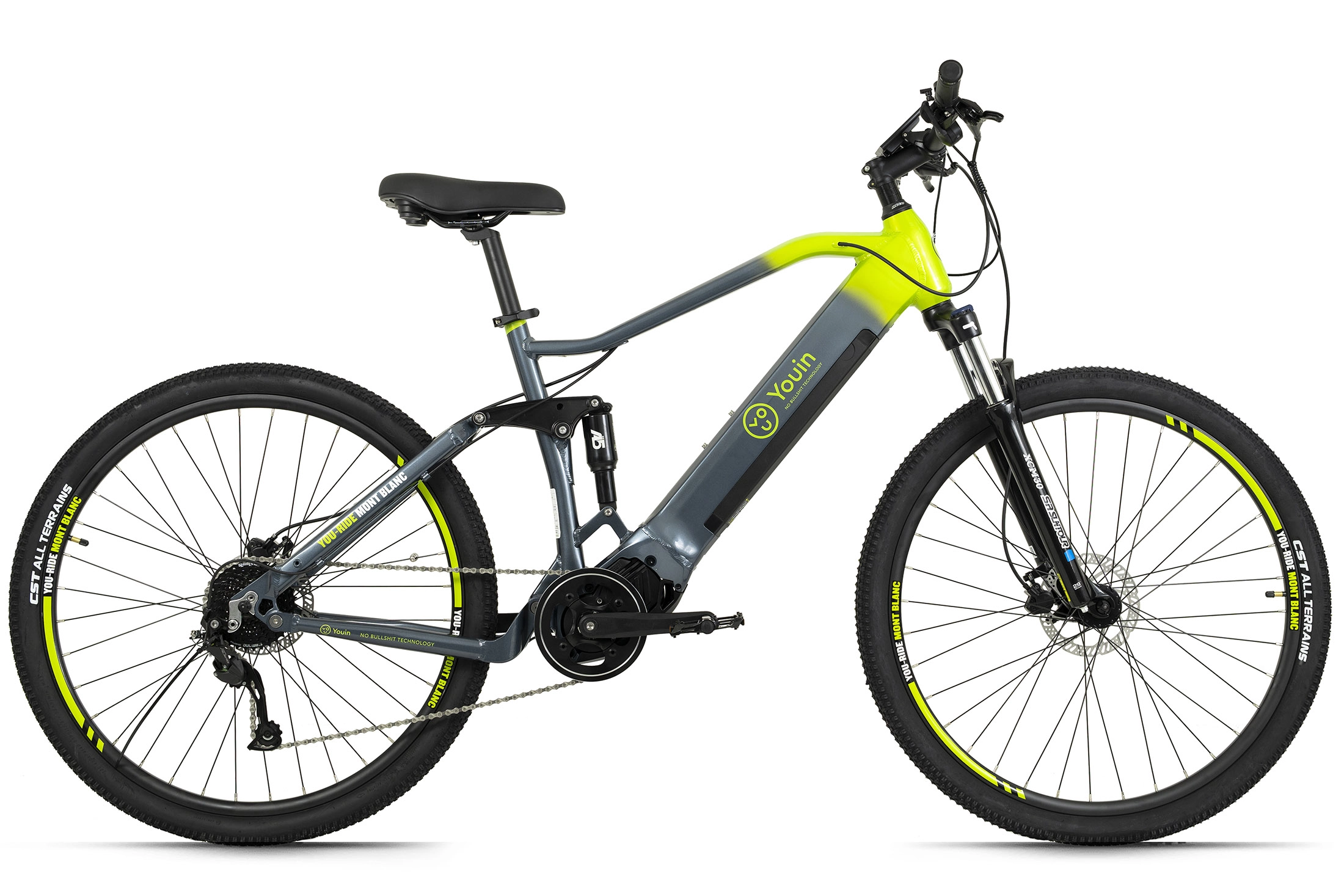 TOTEM E-MTB  Youin MT-L 29&quot; Stahlgrau-Lime