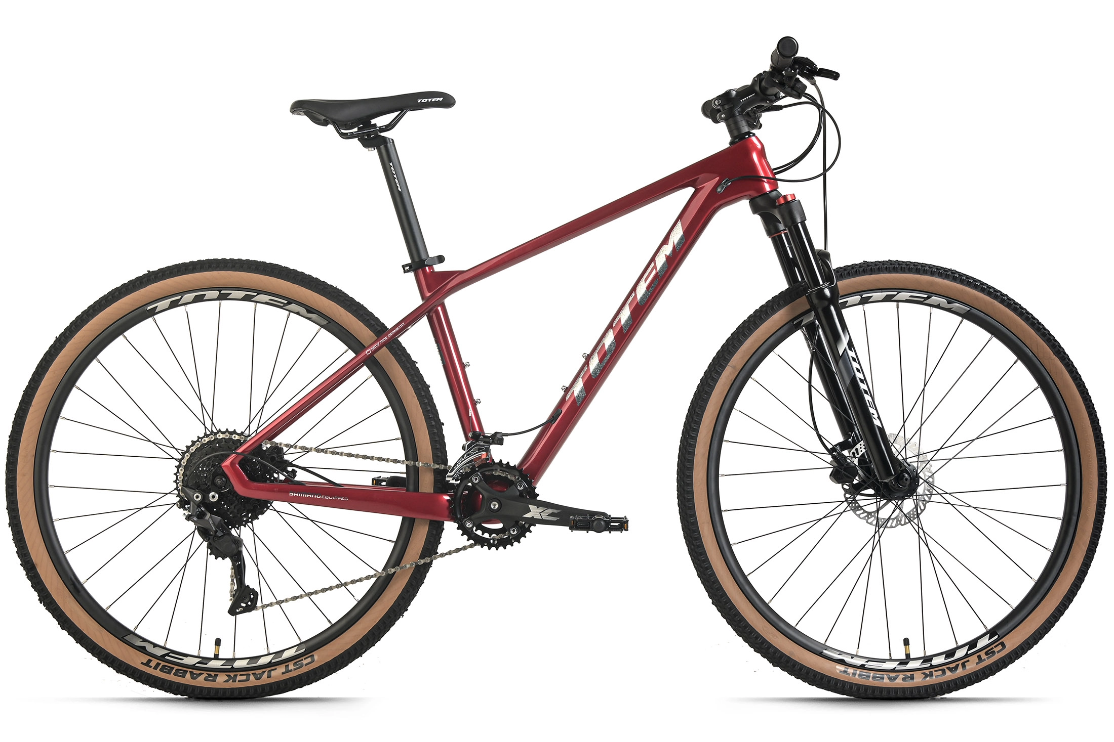 TOTEM Carbon Mountainbike Hardtail TC2.9 29&quot; Rot