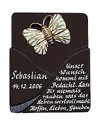 Schild "Swing" aus Keramik für besondere Anlässe und Ehrungen - Größe: 13x16 cm