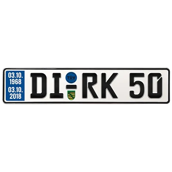 Geschenk zum 50. Geburtstag - Schild mit TÜV