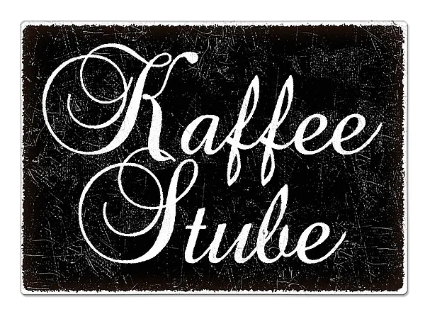 Blechschild Black Vintage zum Selbstgestalten im Format A4 (29,7 x 21 cm) schwarz