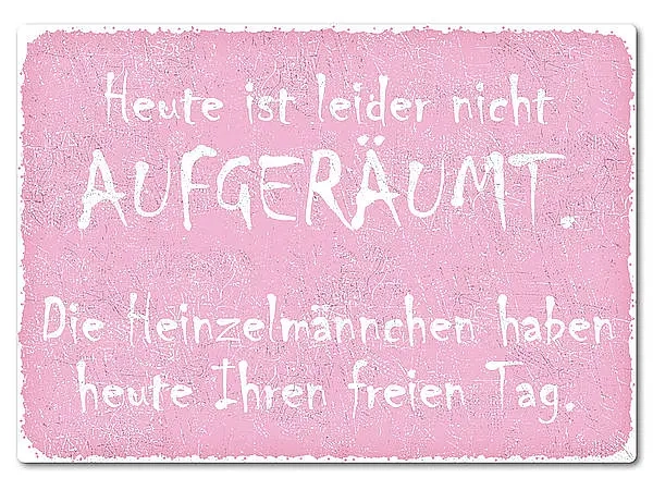 Retroschild mit Wunschtext A4 rosa