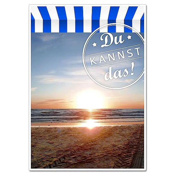 Schild mit Spruch "Du kannst das!" - A4