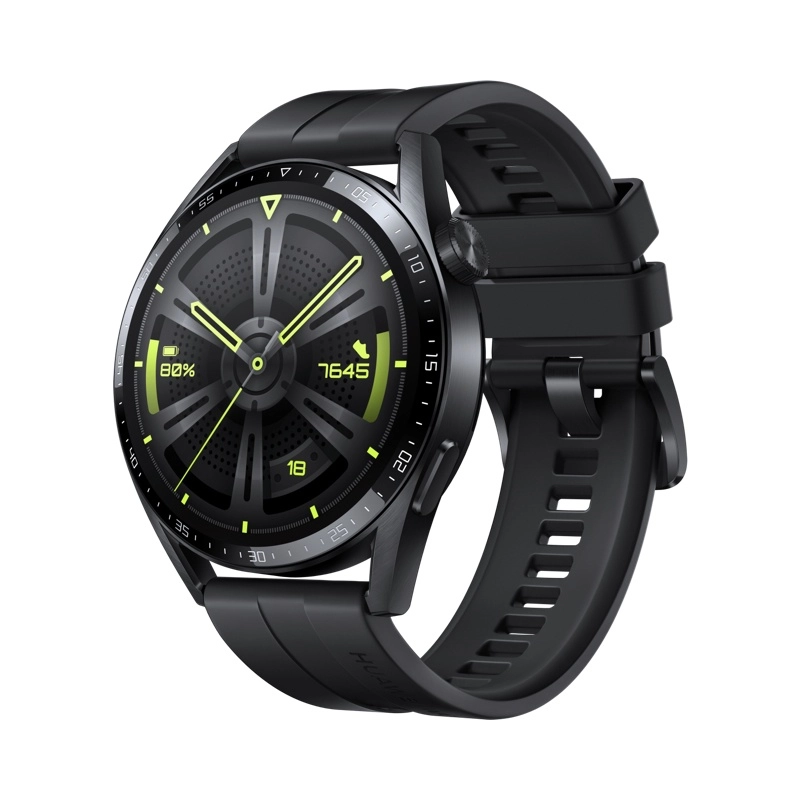 HUAWEI WATCH GT 3 46 mm Schwarz, schwarzes Armband