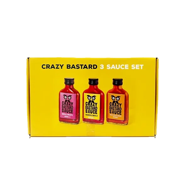 Crazy Bastard Sauce 3 Saucen-Set Gelb