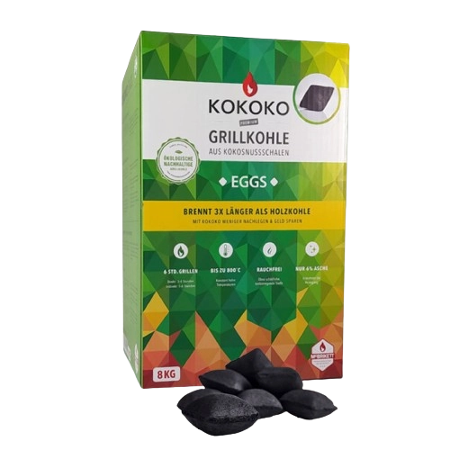 McBrikett KOKOKO Eggs Grillbriketts Kokoskohle 8kg