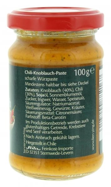 Lien Ying Asian-Spirit Chili-Knoblauch-Paste scharf