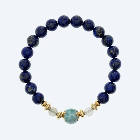 Armband Lapis+Larimar