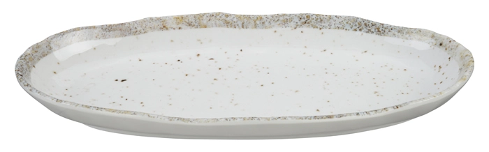 Tokyo Design Studio - Melamine Earthware - Weißer Speiseteller - 25,4 x 13 x 2,9 cm