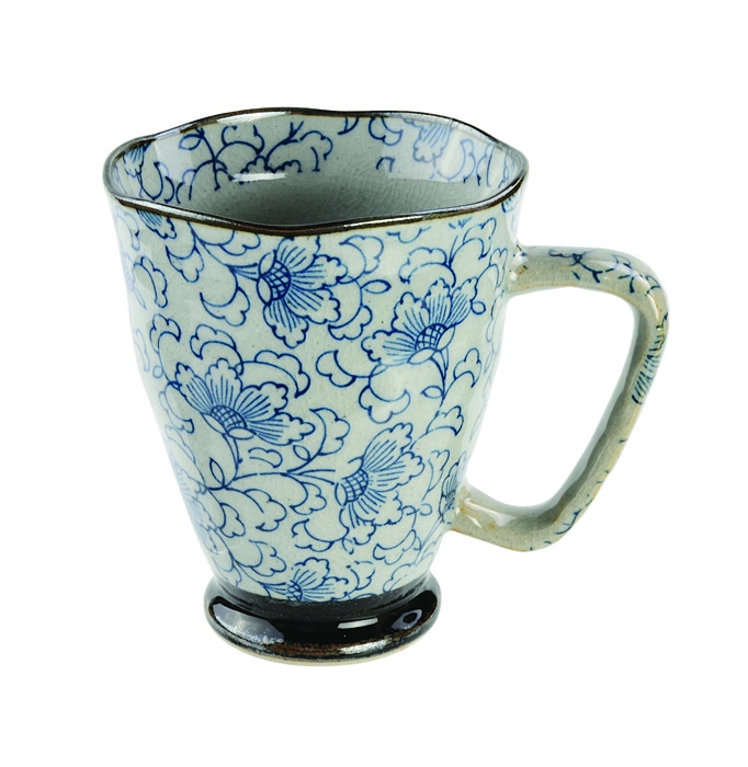 Blau / Grauer Becher - 9 x 11cm 400ml