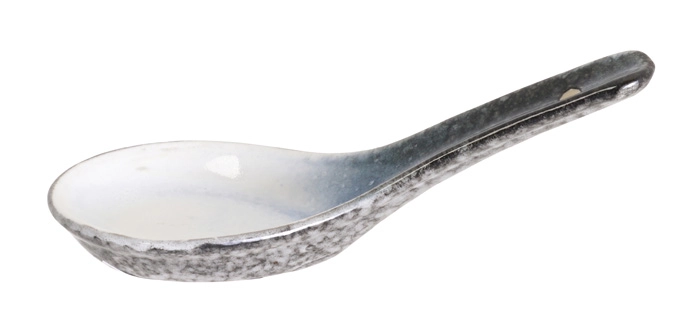 Grau / Weißer Löffel - Tajimi - 13,5 cm